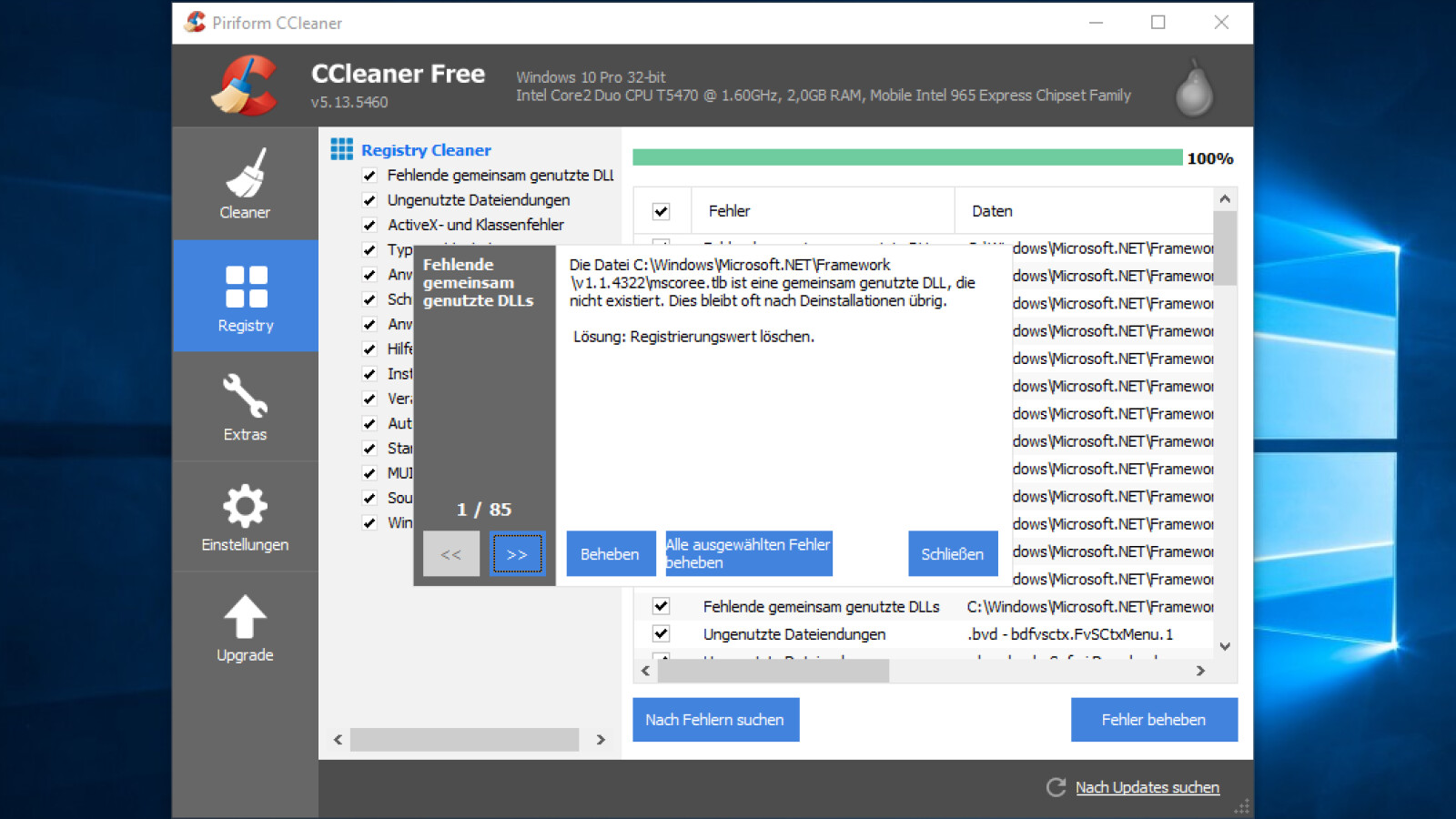 CCleaner: Registry überprüfen und reparieren | NETZWELT