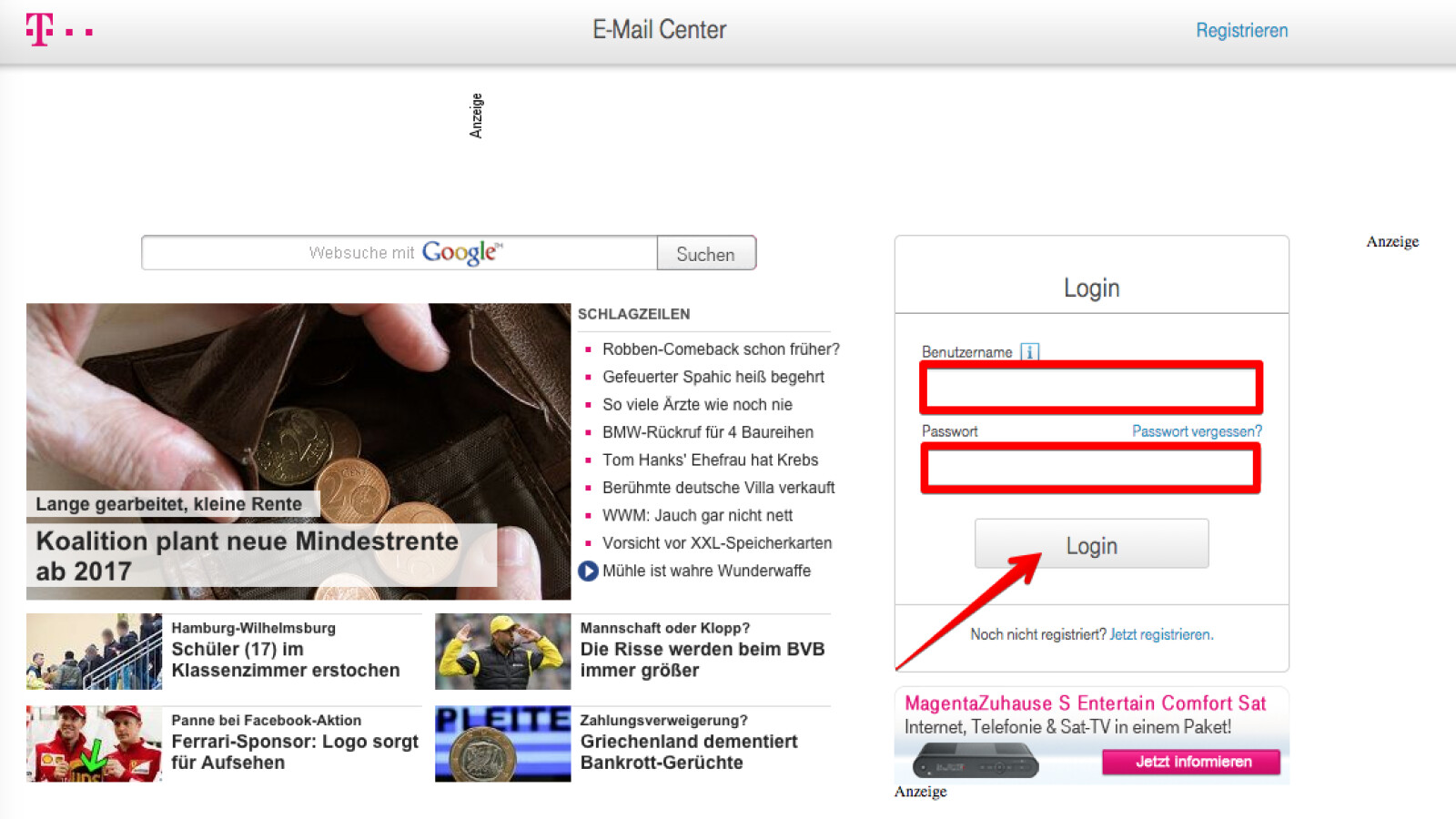 EMailPasswort für EMailAdressen von einrichten NETZWELT
