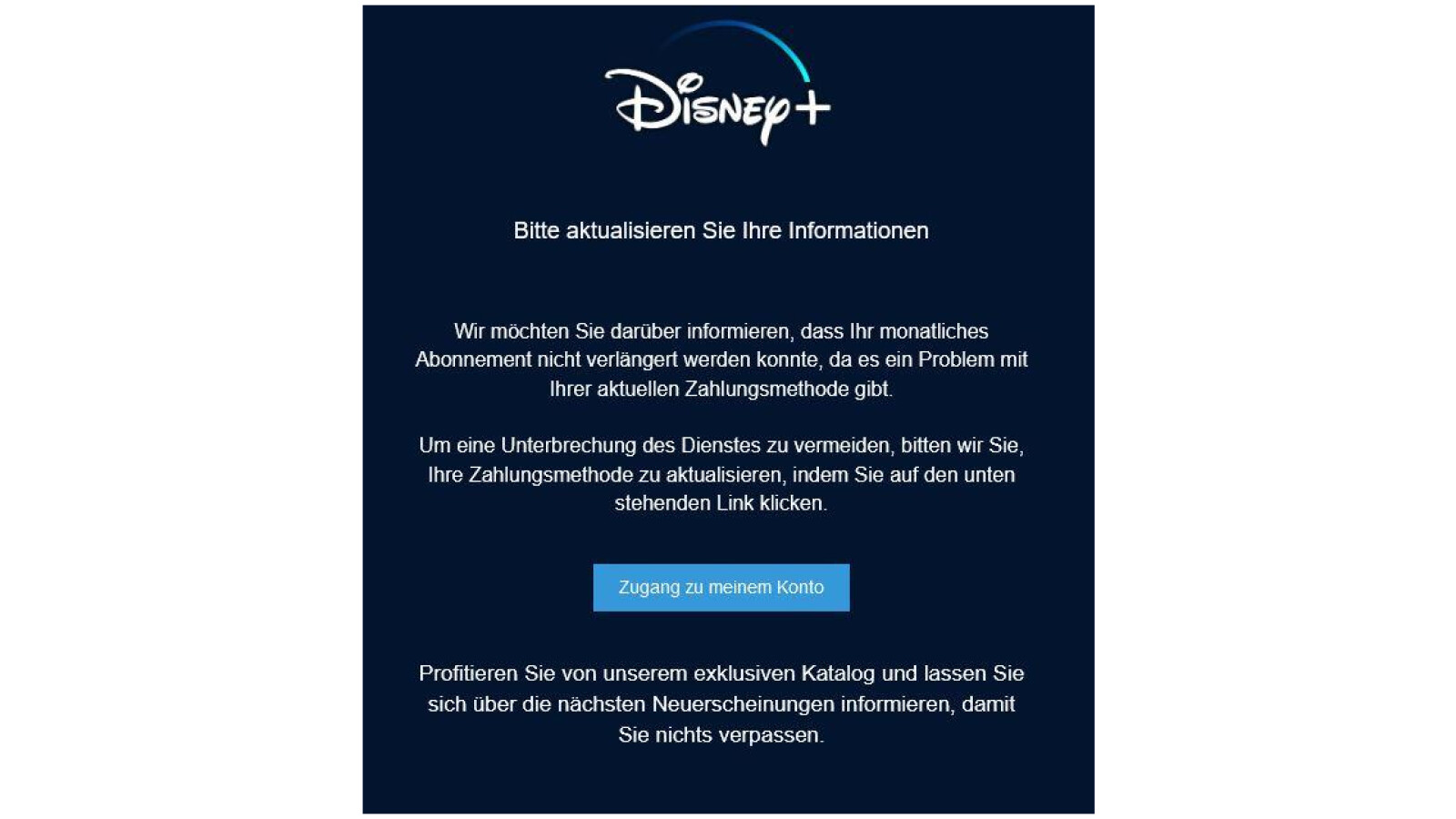 Datenklau Im Namen Von Disney+: Phishing-Betrüger Wollen Eure ...