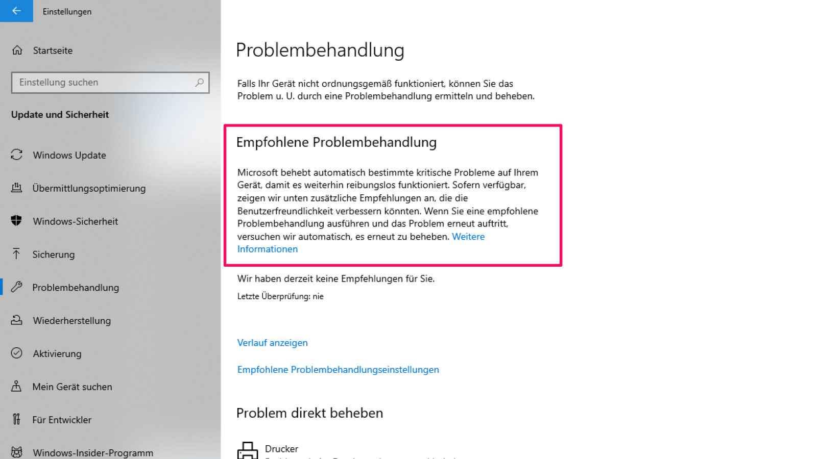 Update Problembehandlung Update problembehandlung
