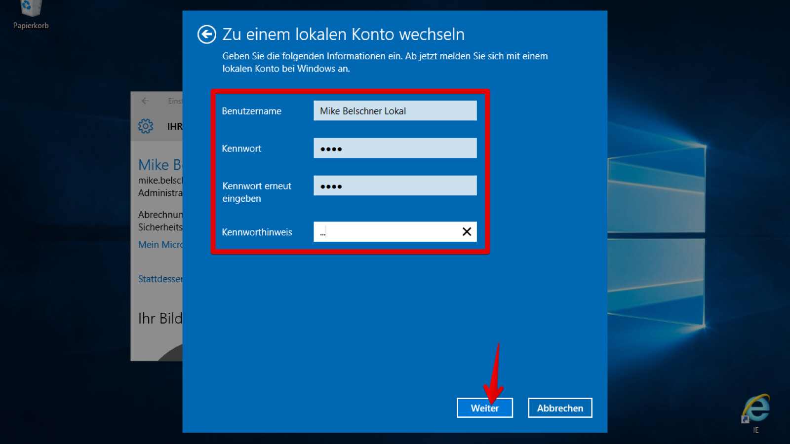MicrosoftKonto in Windows 10 in ein lokales Konto umwandeln NETZWELT