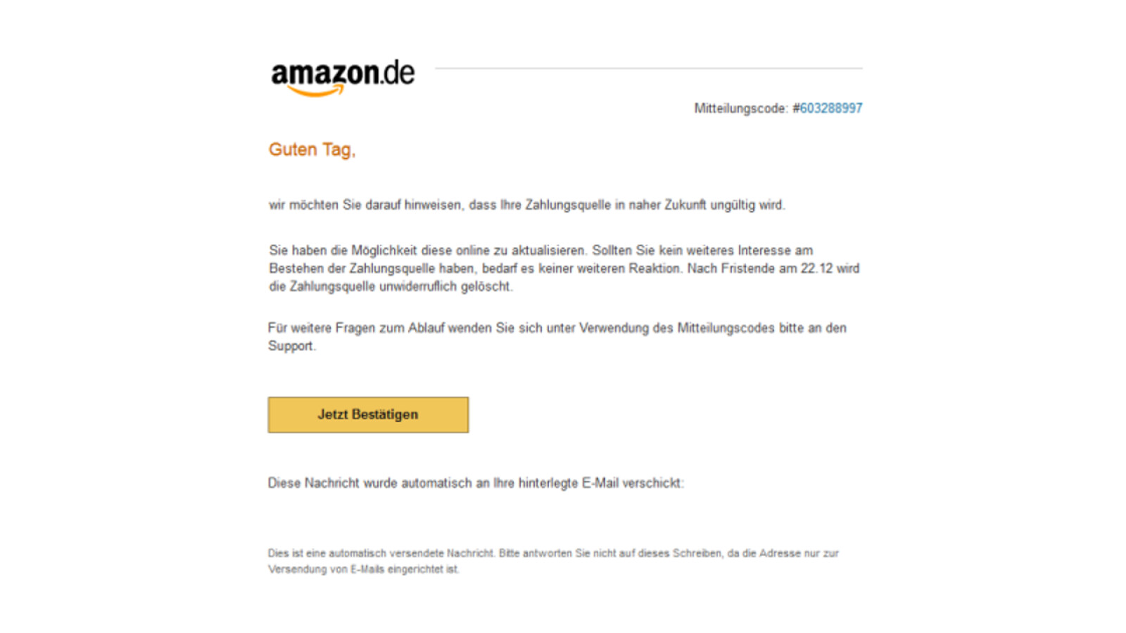 Verschieden Varianten von PhishingMails im Namen von Amazon NETZWELT