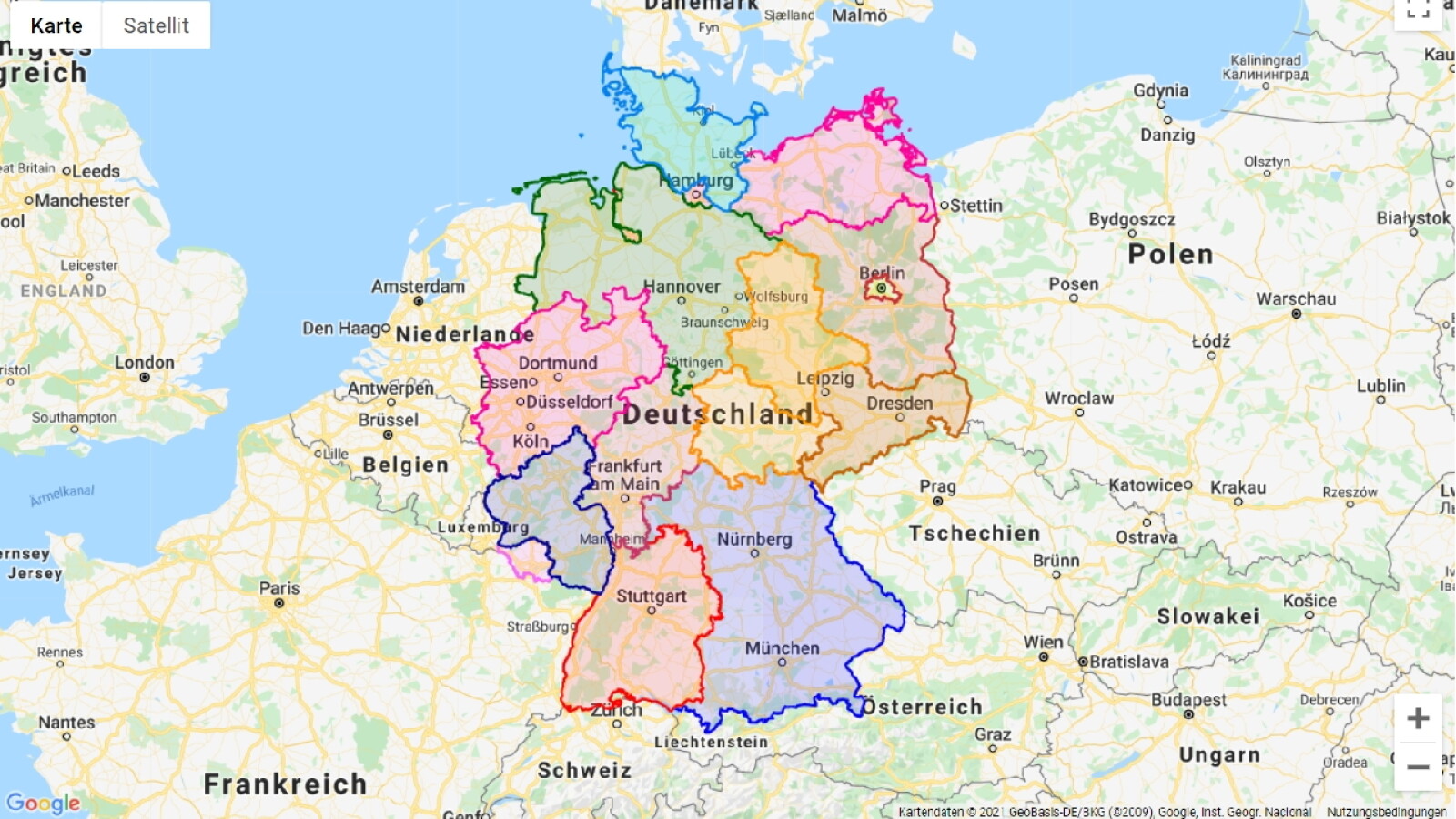 Google Maps: So blendet ihr Bundesländer ein | NETZWELT