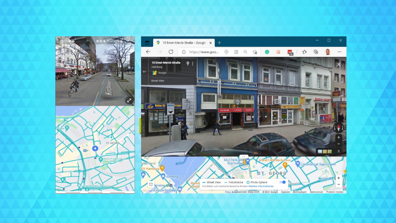 Google Maps: Street View in der Splitscreen-Ansicht öffnen ...
