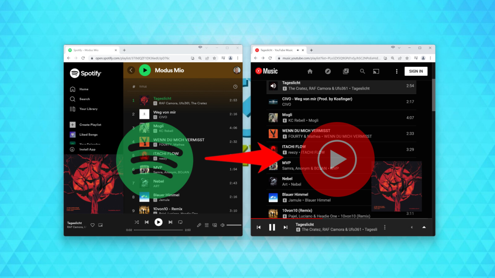 Playlists von Spotify, Deezer und Co. übertragen So funktioniert es mit TuneMyMusic NETZWELT