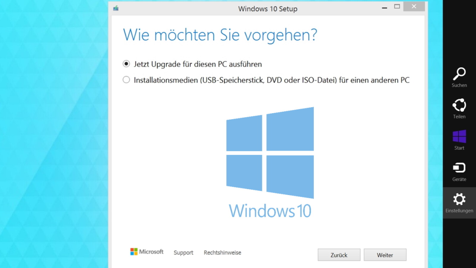 Windows 8.1: So führt ihr ein Upgrade auf Windows 10 durch