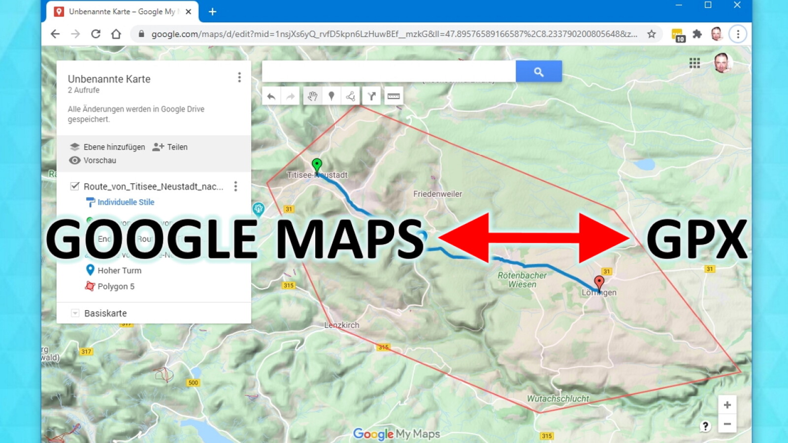 Google Maps: So im- oder exportiert ihr GPX-Dateien