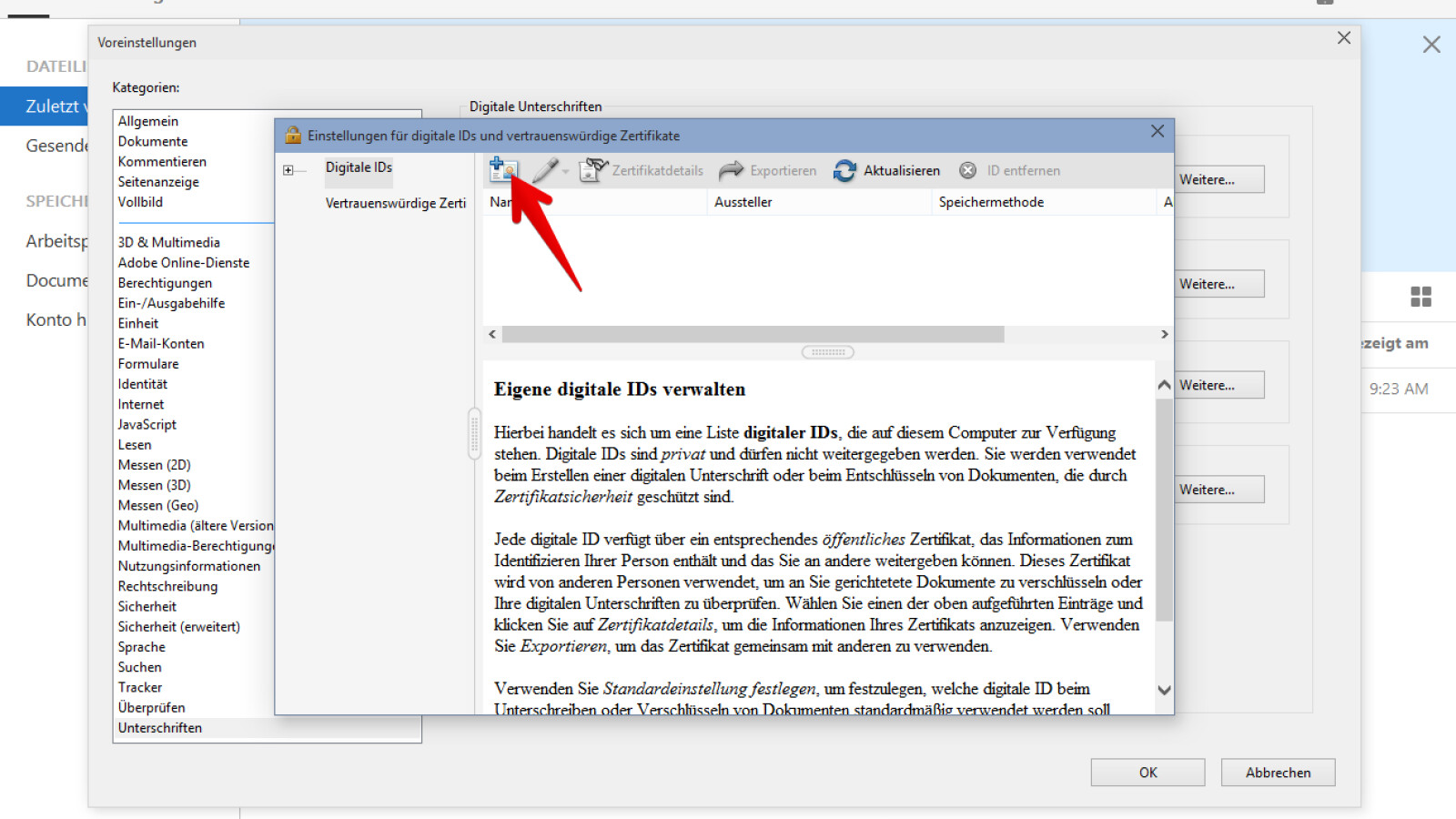 Adobe Digital Editions 4.5 Funktioniert Nicht Mehr So geht’s - eigene digitale ID in Adobe Reader anlegen | NETZWELT