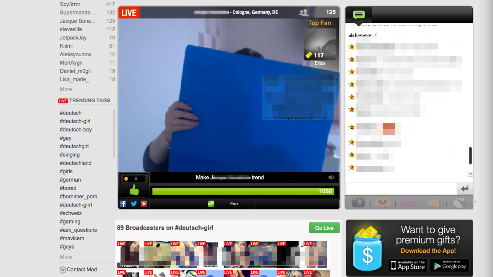 YouNow so sieht die Webseite der StreamingPlattform aus NETZWELT