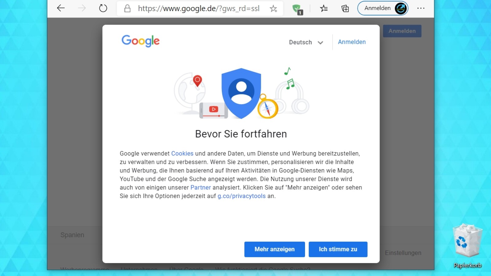 Google So schaltet ihr den Hinweis "Bevor Sie fortfahren" ab NETZWELT