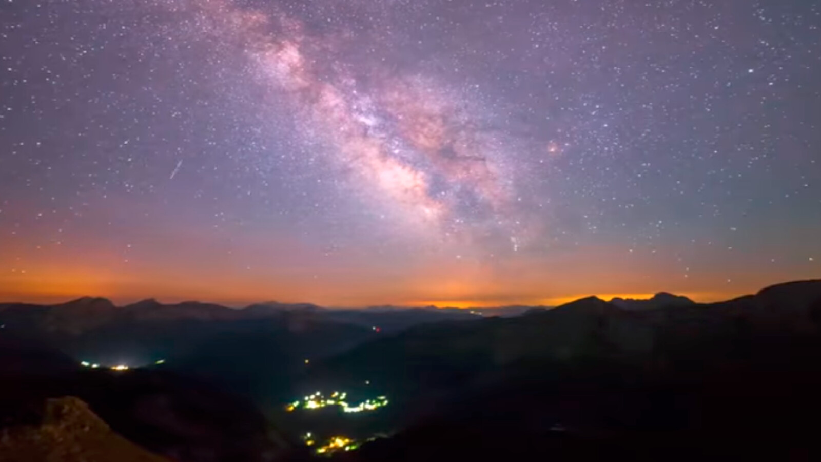 Milchstraße Beeindruckendes 4k Zeitraffer Video Unserer Galaxie Netzwelt
