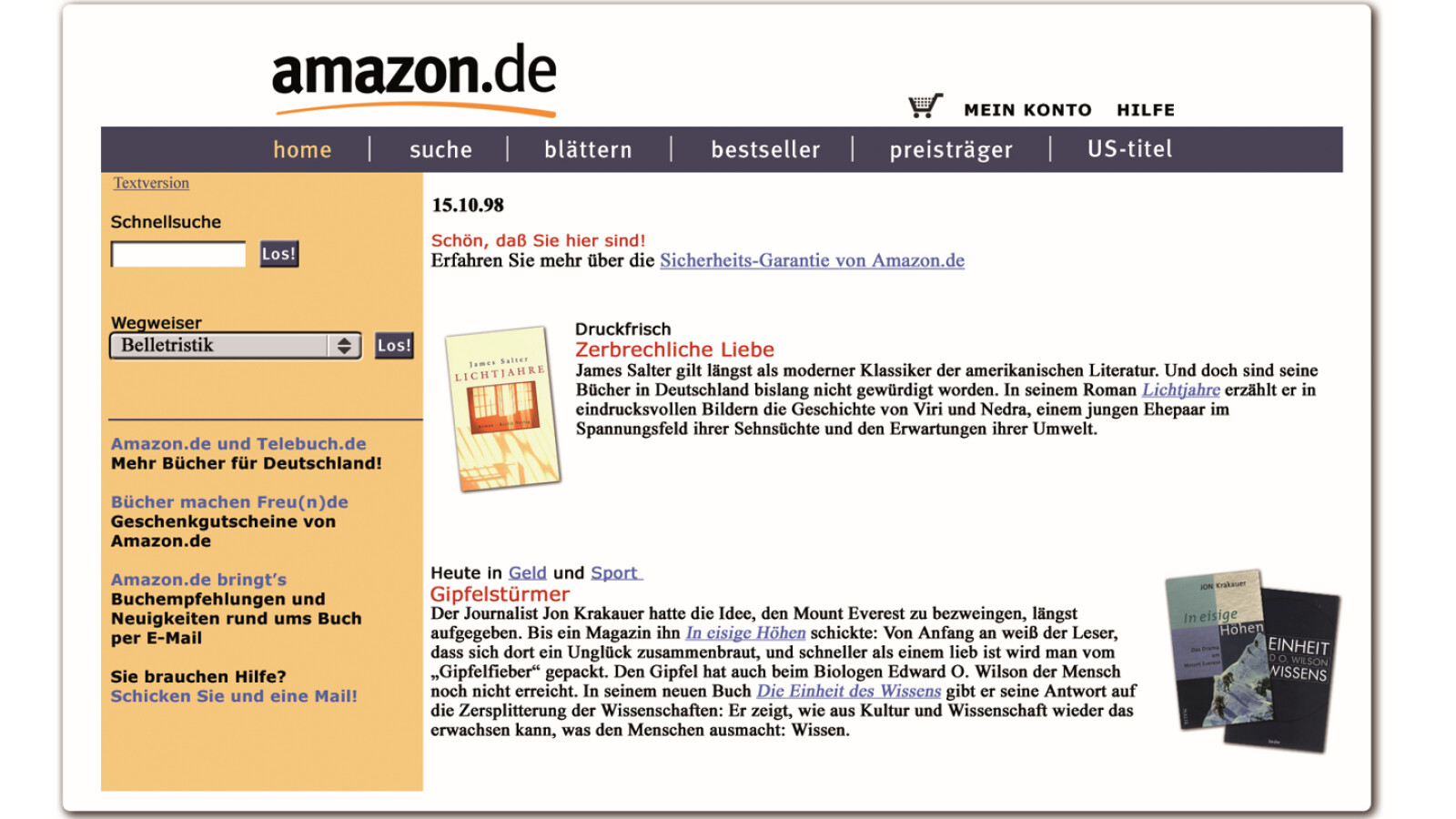 25 años en Amazon.de: los productos más populares en Alemania
