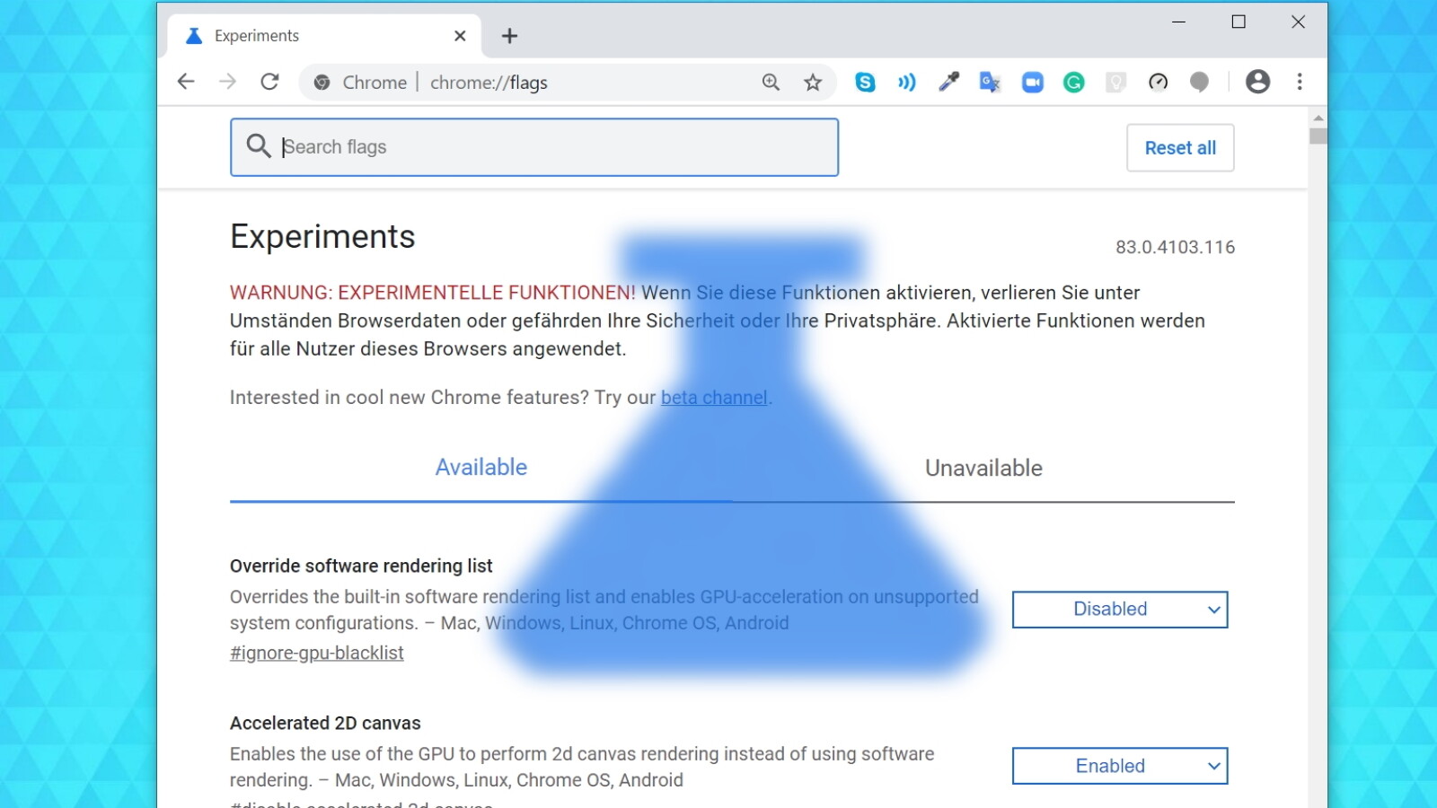 Chrome Flags So nutzt ihr die versteckten ChromeEinstellungen NETZWELT