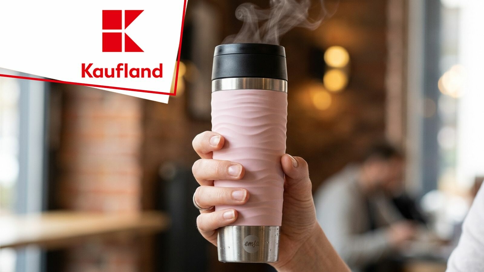 Скидка 57% на термокружку EMSA в Kaufland: цена 14,99 евро до среды