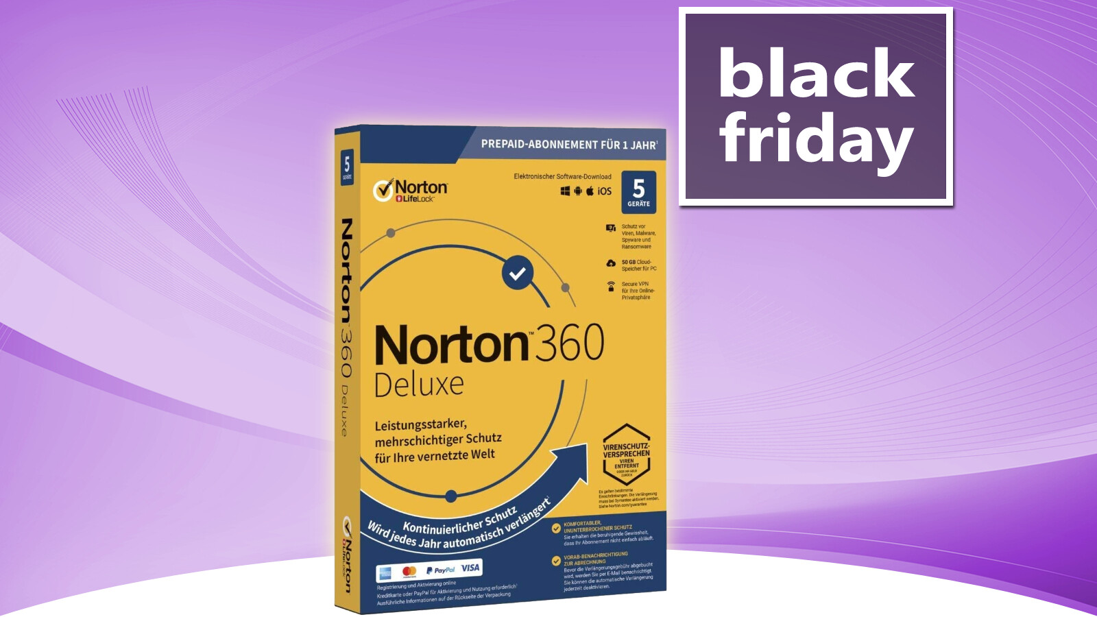 Norton 360 Deluxe: 68 Prozent Rabatt am Black Friday - spart ...