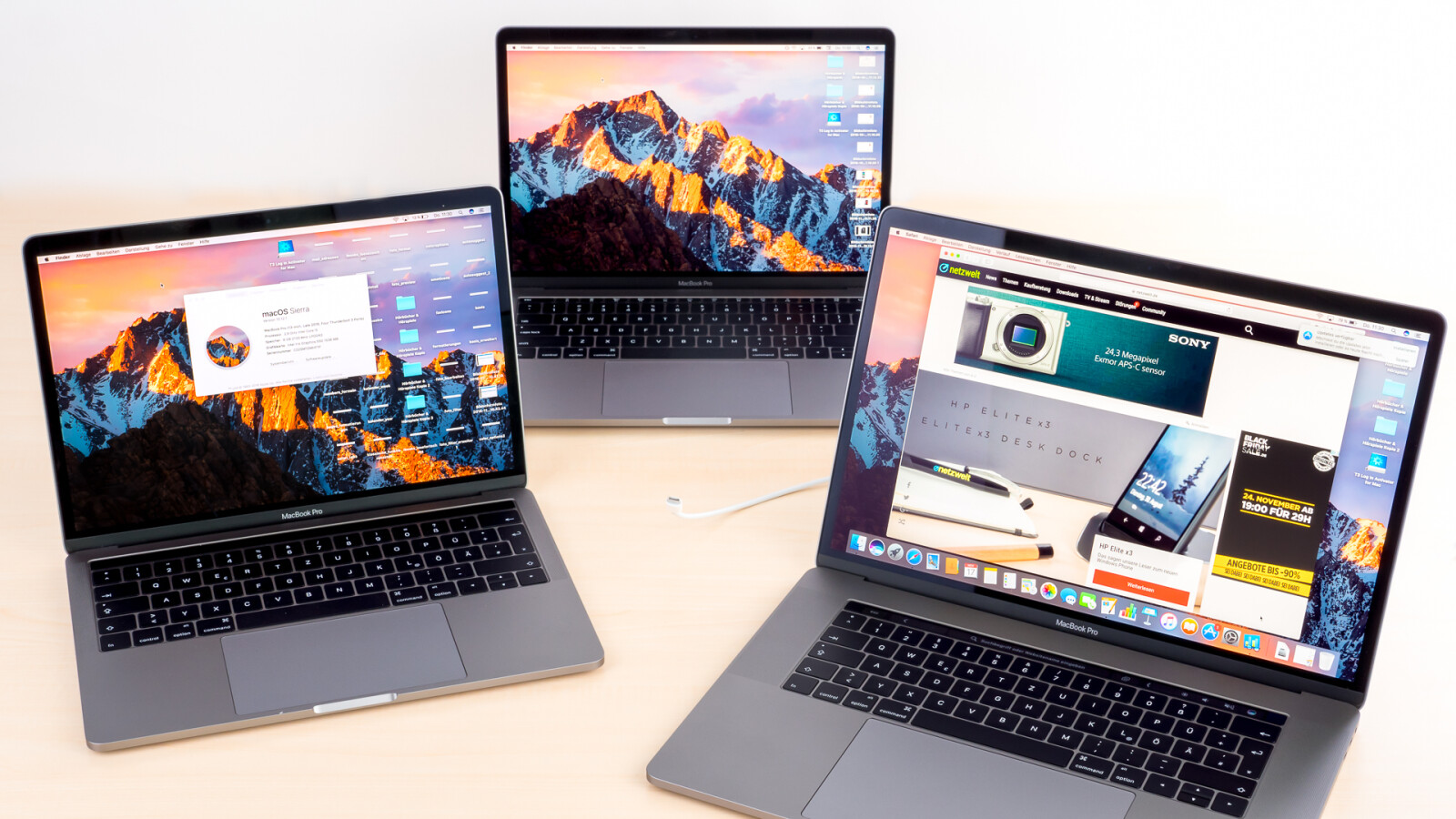 Alle neuen MacBook Pro-Versionen Jahrgang 2016 in Bildern | NETZWELT