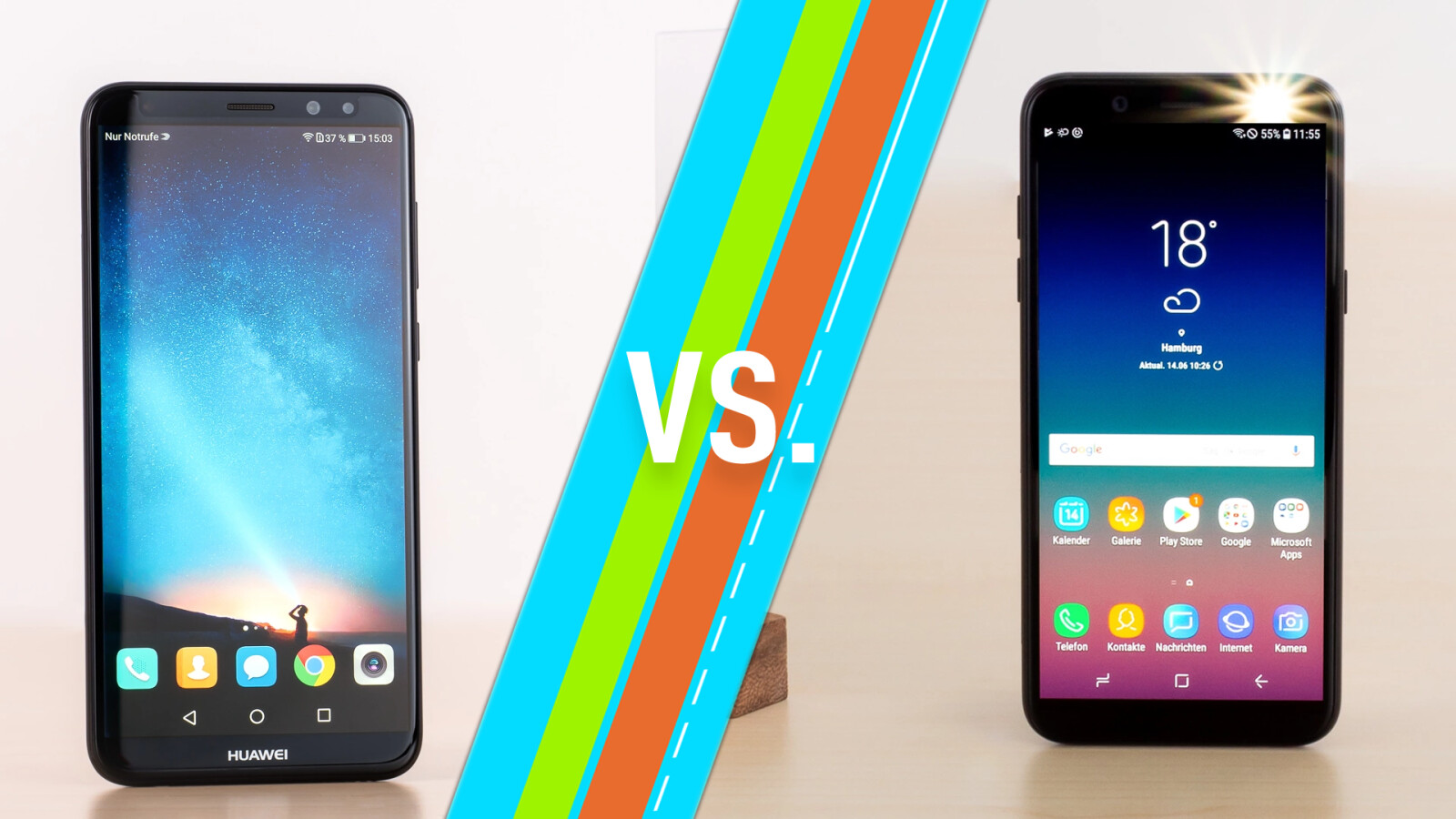 Vergleich Huawei Mate 10 Und Mate 10 Lite Huawei Mate 10 Lite vs. Galaxy A6 (2018): Smartphones im Vergleich