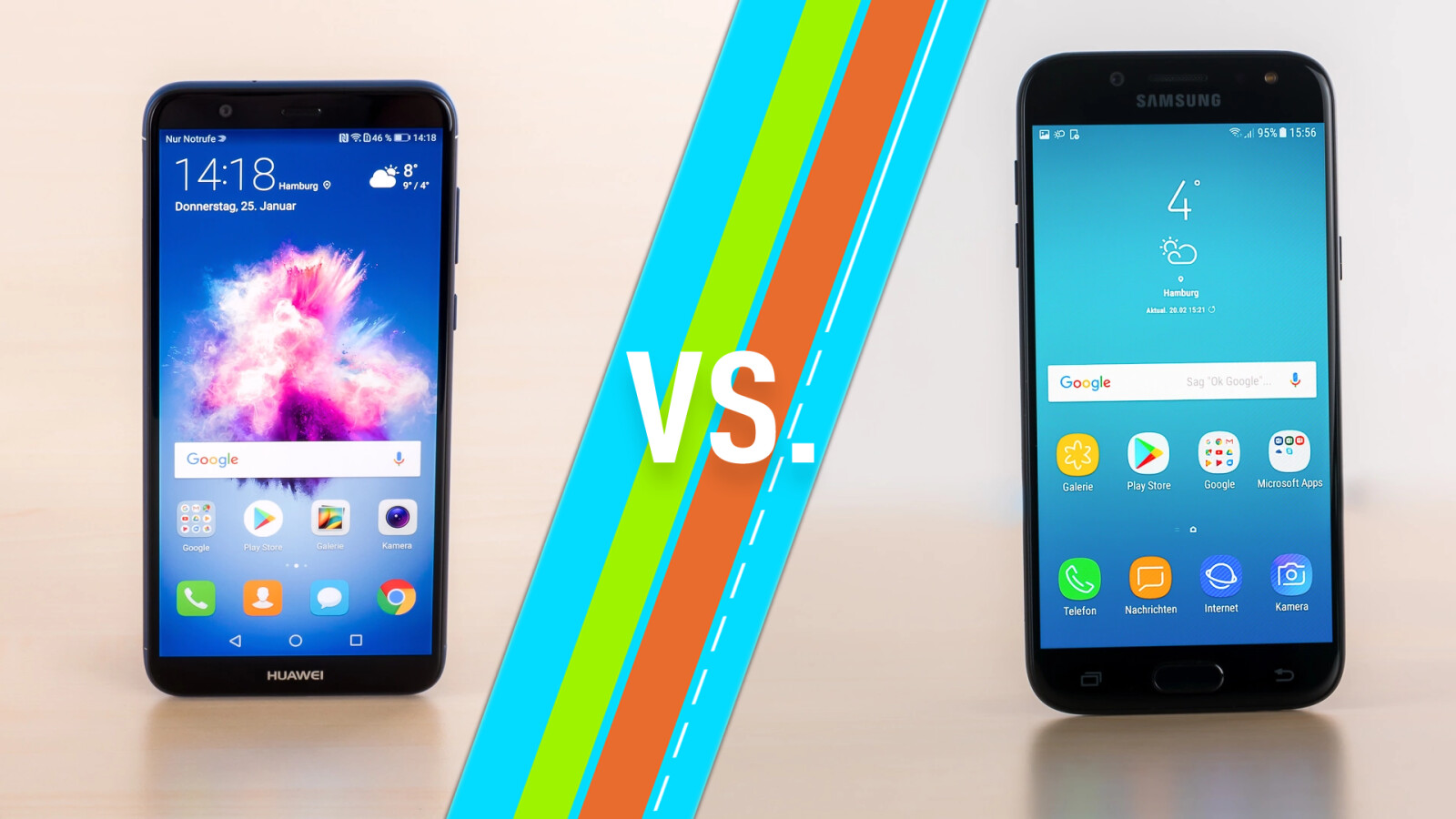 Vergleich Huawei P smart vs. Samsung Galaxy J5 (2017) Duos NETZWELT