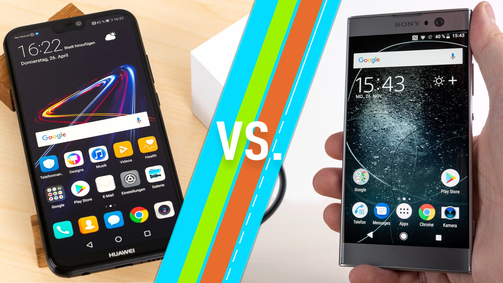 Huawei P20 lite vs. Sony Xperia XA2: Smartphones im Vergleich | NETZWELT