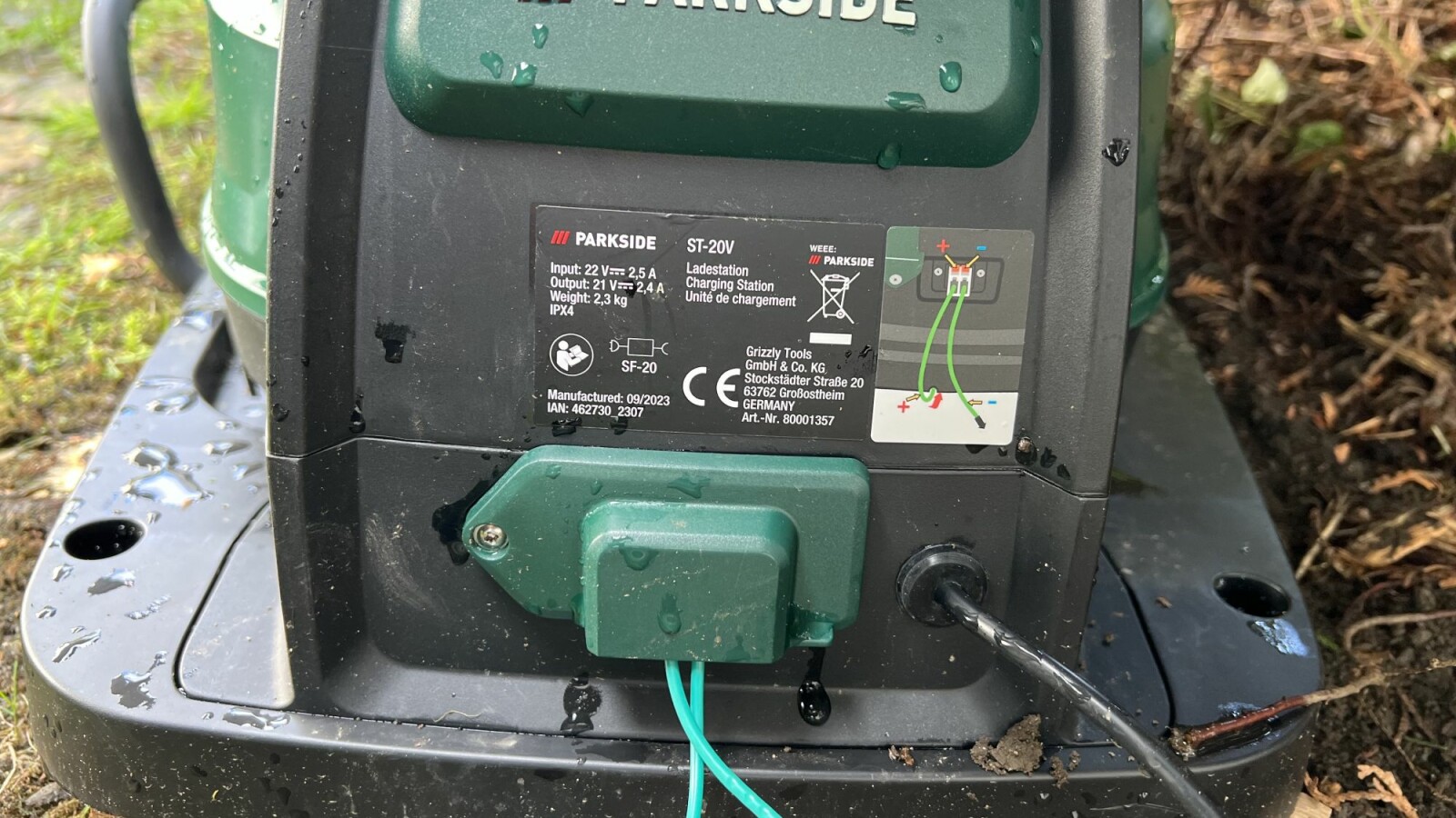 LidlMähroboter Parkside 20 V PMRA 20Li B2 Vorbereitung Mähbereich