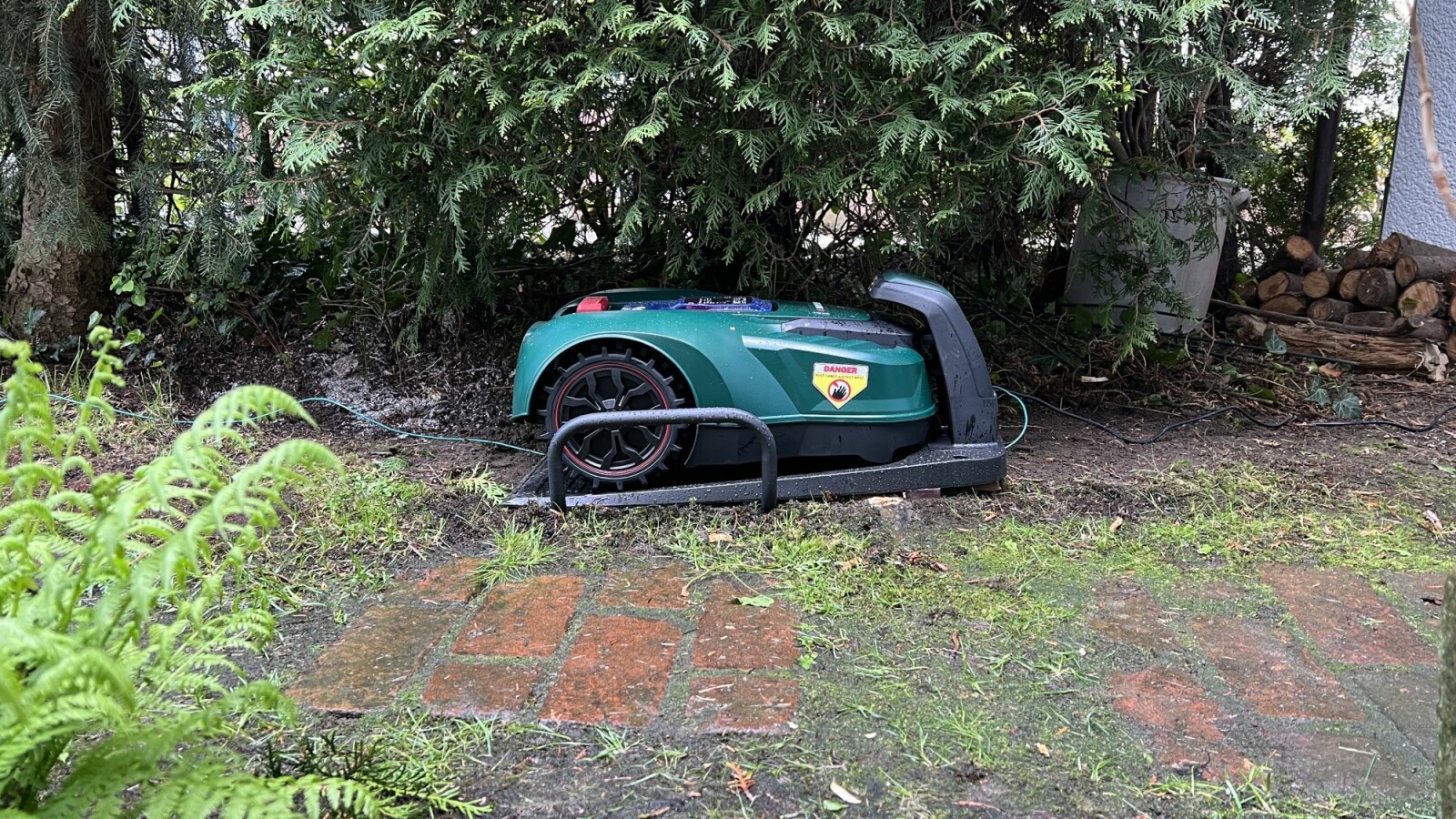LidlMähroboter Parkside 20 V PMRA 20Li B2 Vorbereitung Mähbereich