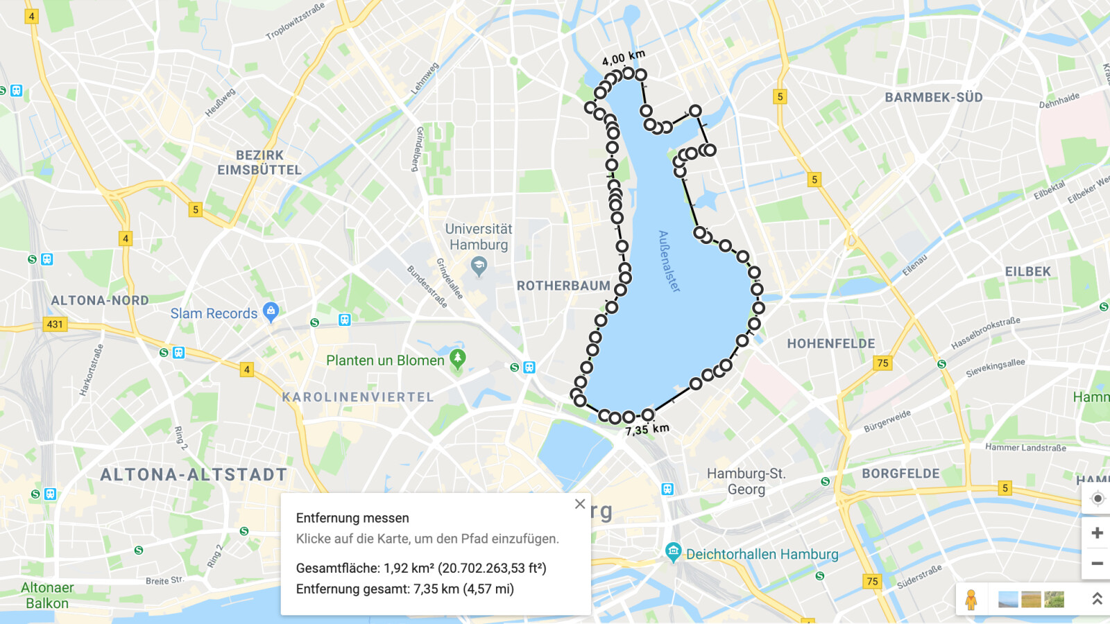 Google Maps Laufstrecken mit der NavigationsApp messen so geht