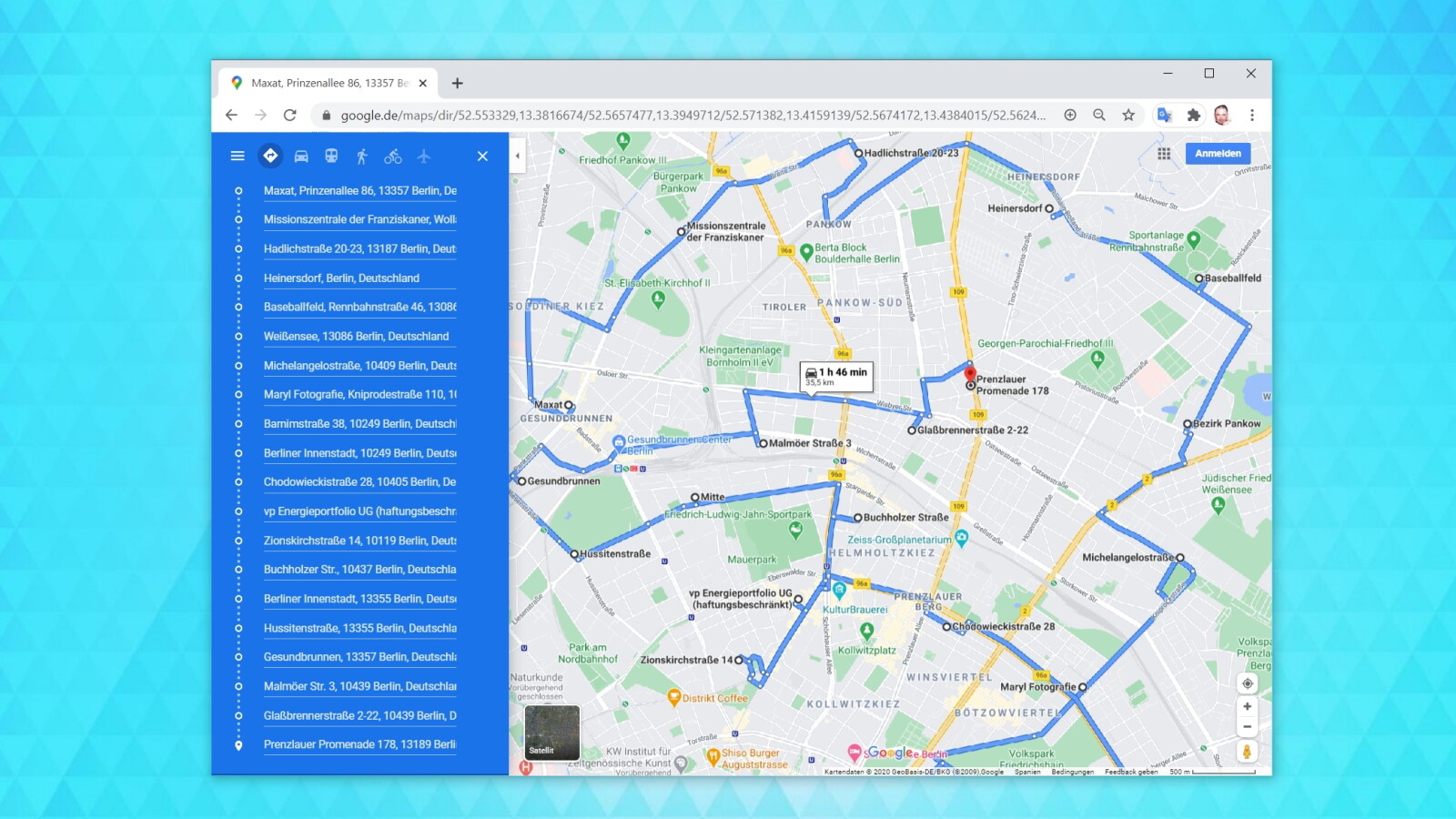 Google Maps: So plant ihr Routen mit mehr als 10 Etappen