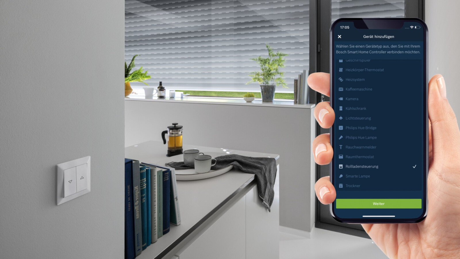 Raumthermostat für das Bosch Smart Home System