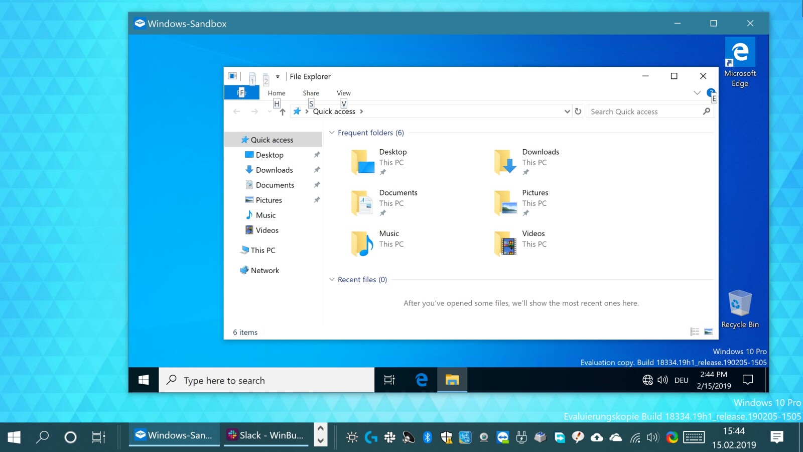 Configure Windows Sandbox In Windows 10 Version 1903 6023