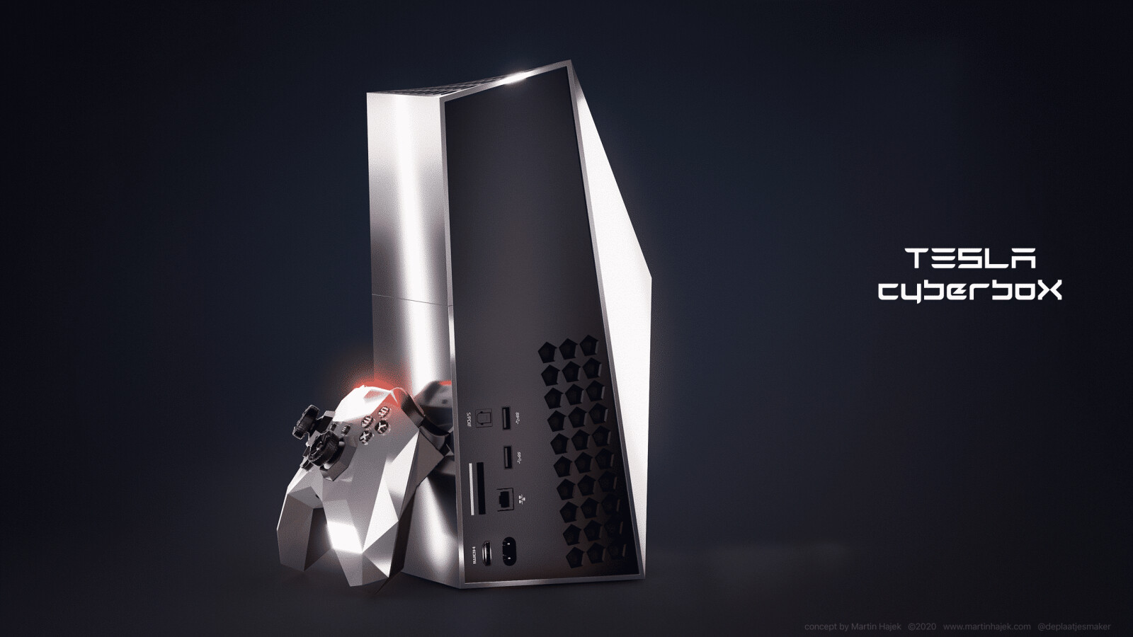 Tesla CyberBox: Wenn Xbox Series X und Cybertruck frontal ...