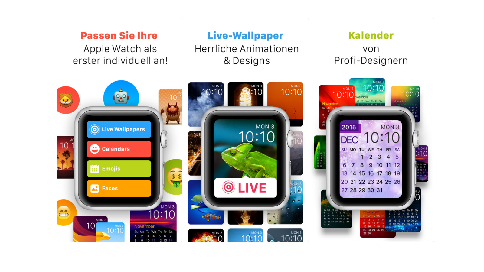 Statt 2 29 Euro Heute Kostenlos Wallpaper App Speziell Fur Die Apple Watch Netzwelt