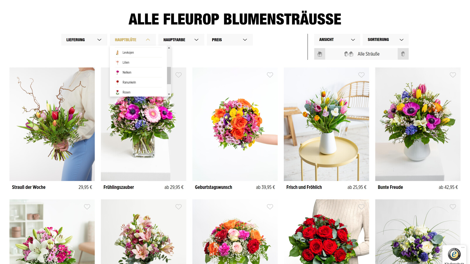 Eindruck Fleurop NETZWELT