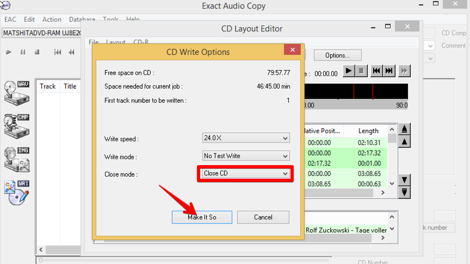 Write Cd Burning music audio compact discs with Exact Audio Copy - That’s how it ...