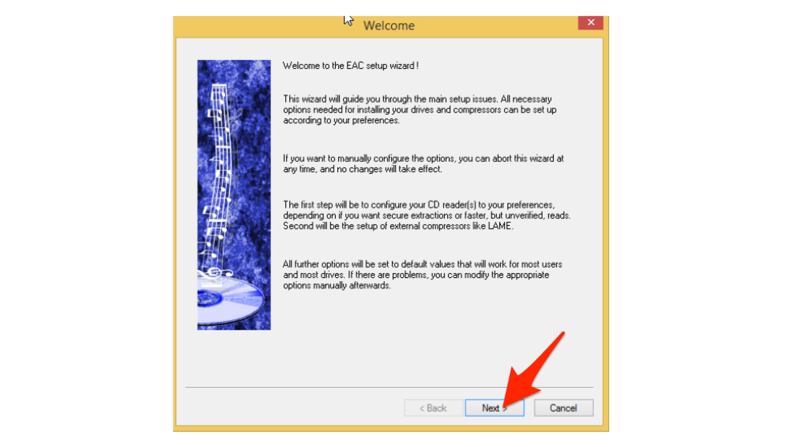 First setup of Exact Audio Copy - that's how it works | NETZWELT