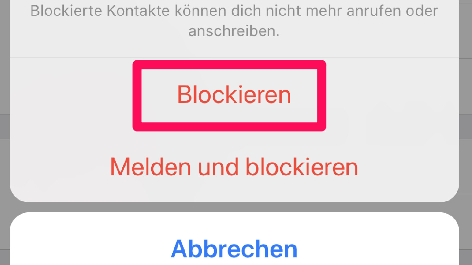 Whatsapp nummer blockieren