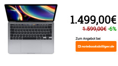 Apple MacBook Pro 13.3" (2020) on notebooksbilliger.de