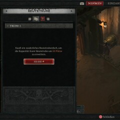 Diablo 4: Truhe erweitern und mehr Platz haben