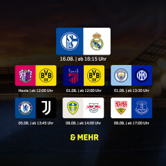 Dortmund- und Schalke-Fans können sich freuen: Diese Spiele zeigt DAZN im August gratis