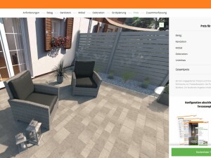 Gartenplaner Terrasse, Grundstück und Pool mit PC und Handy gestalten