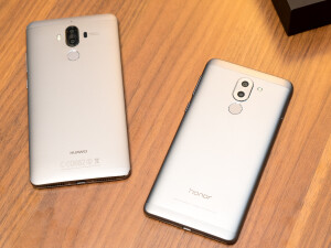 Huawei Mate 9 (links) und Honor 6X im Vergleich.