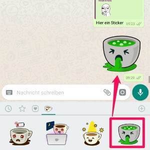 WhatsApp: So verschickt ihr Sticker unter iOS und Android  NETZWELT