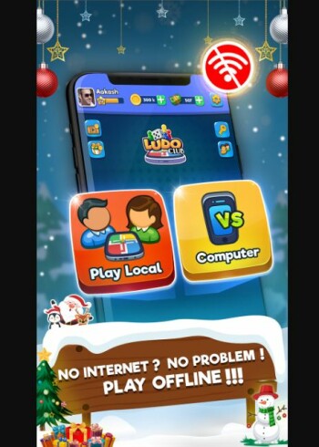 Ludo kann auch offline gespielt werden und ist somit perfekt für lange Bahnfahrten.