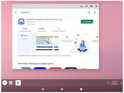 Der Download des VPN-Clients ist per Play Store kein Problem.