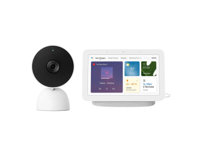 Google Nest Cam (Indoor Wired) + Google Nest Hub (2nd Gen)