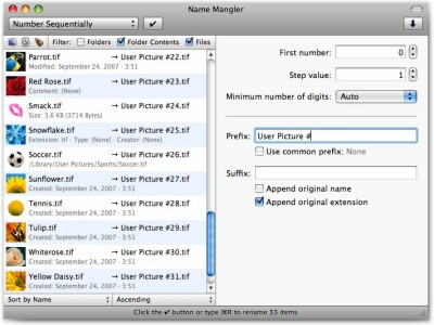 download name mangler