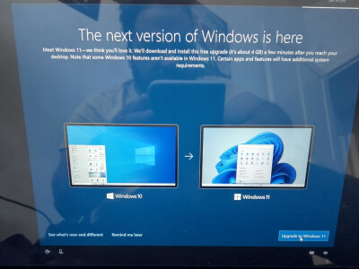 Une nouvelle installation de Windows 10 vous offre Windows 11 comme alternative.