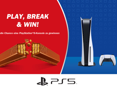 With Kitkat and Lion you can win a PS5.