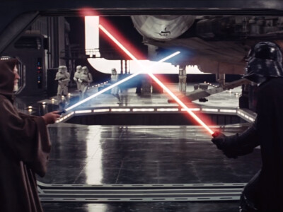 Star Wars: Obi-Wan Kenobi kämpft gegen Darth Vader.