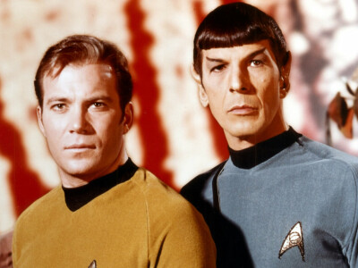 Kirk and Spock in "Star Trek TOS"