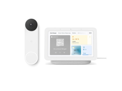 Google Nest Doorbell (with battery) + Google Nest Hub (2nd generation)